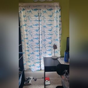 Shark Curtains 2 panels